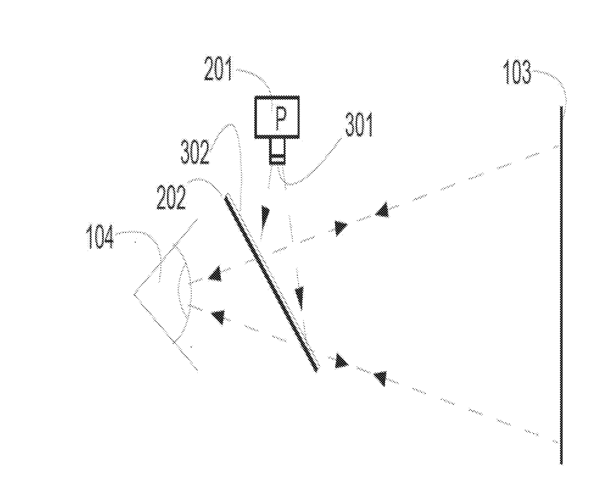 Head mounted projection display with multilayer beam splitter and color correction