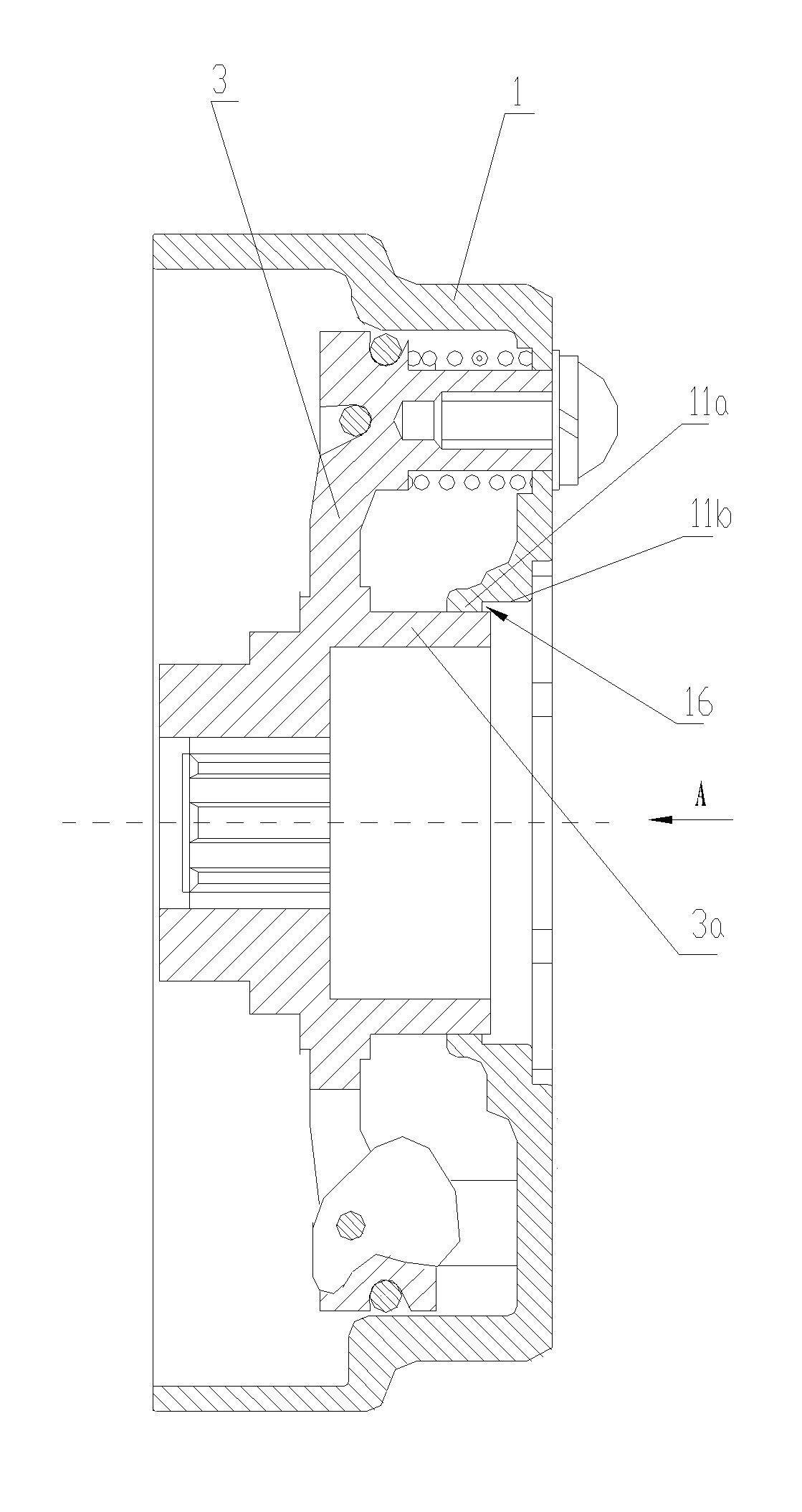 Chip friction clutch