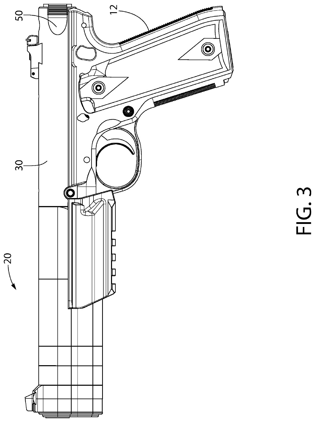 Integrally suppressed handgun