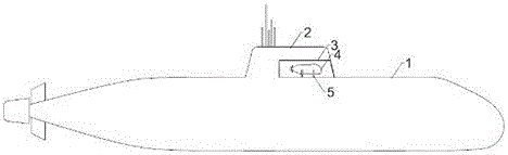 Device and method used for escaping from submarine