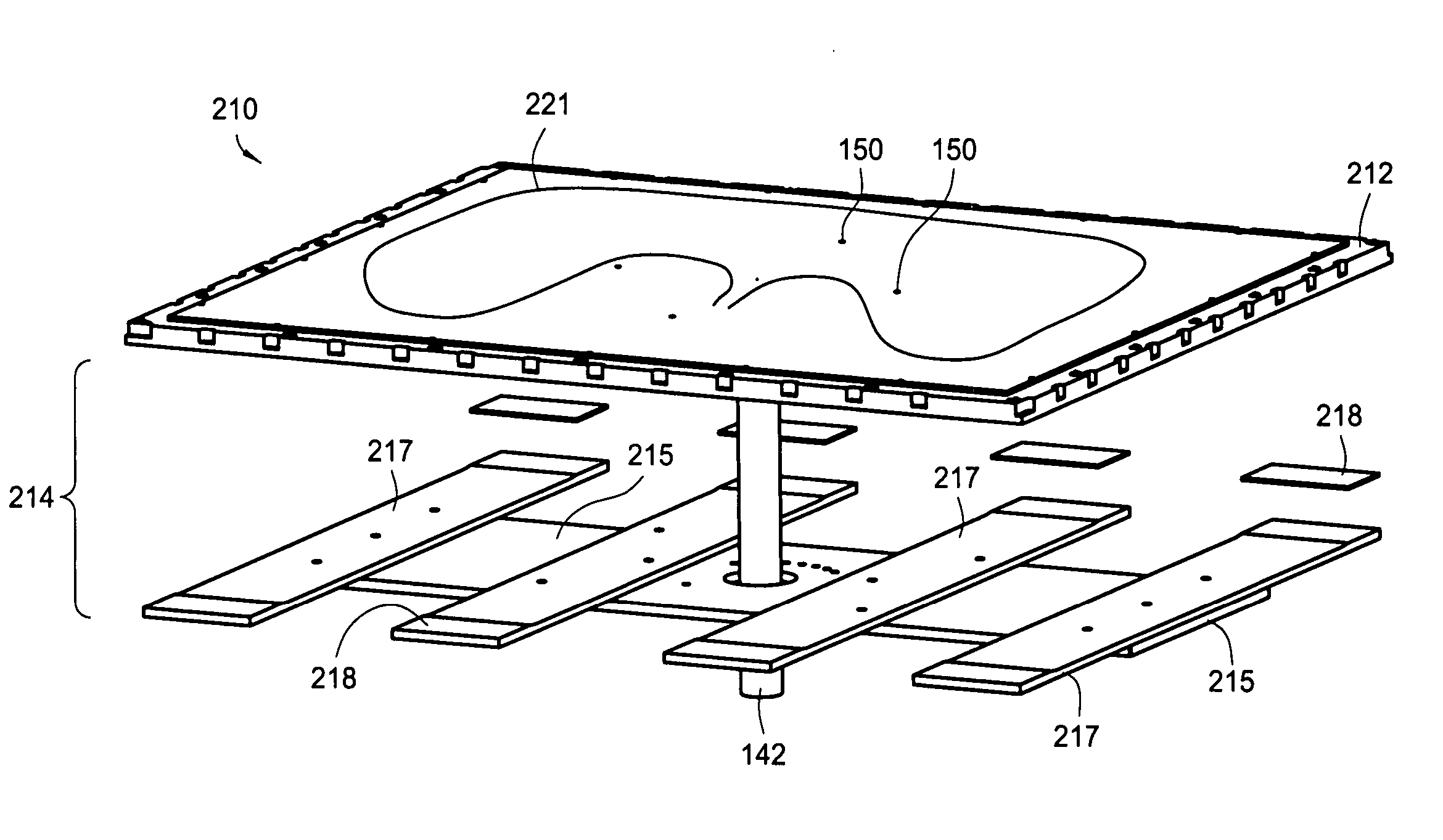 Apparatus and method of shaping profiles of large-area PECVD electrodes