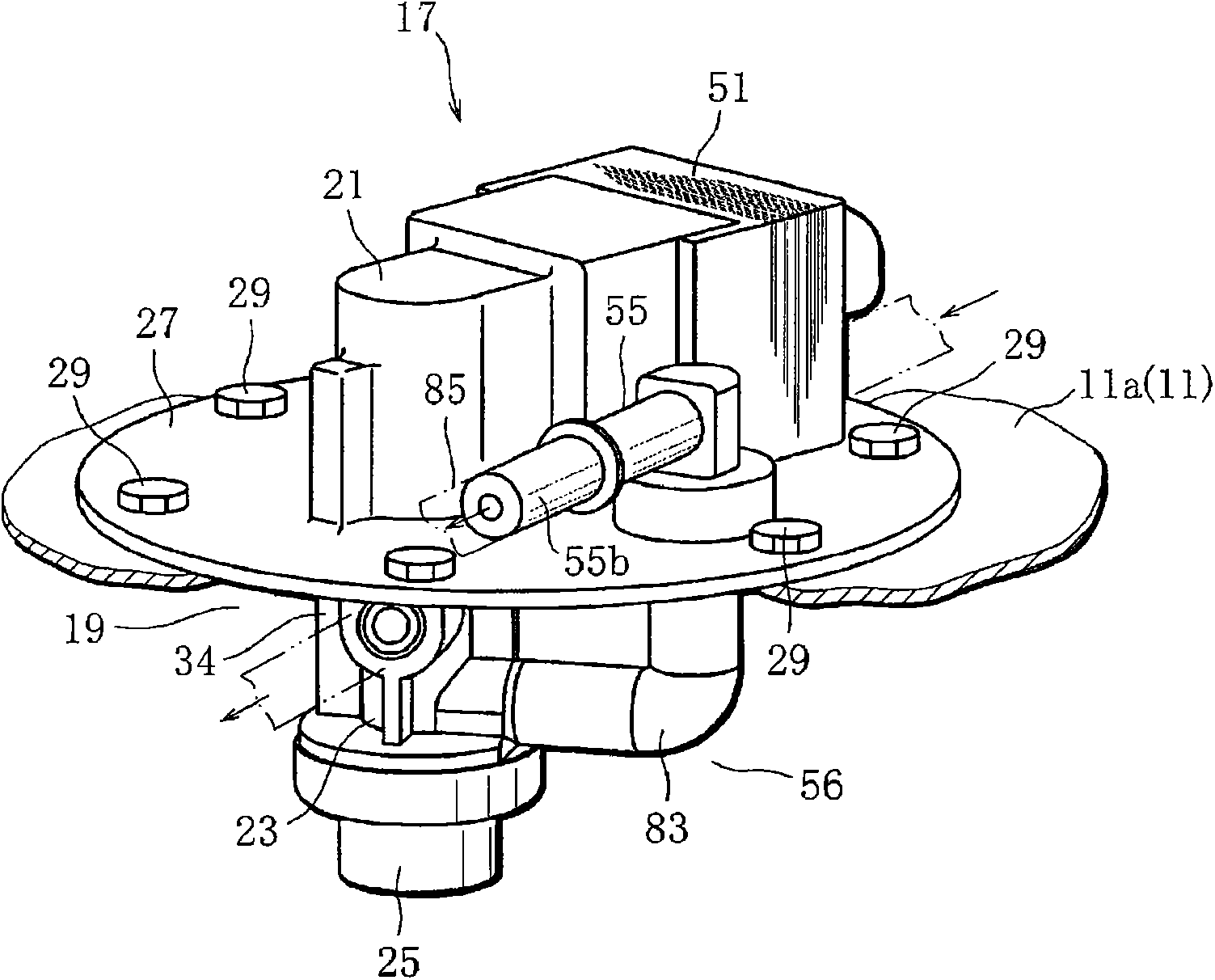 High-pressure fuel pump device