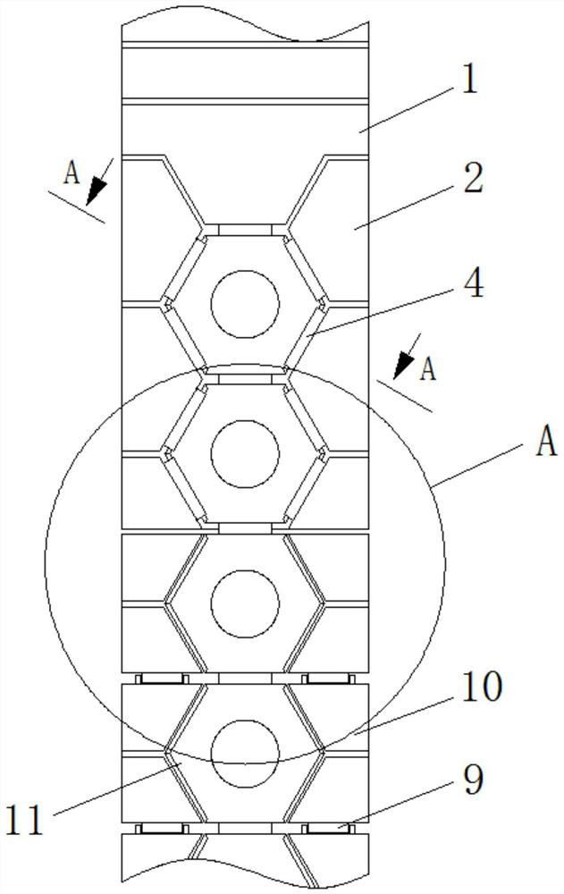 A connection structure for electronic wristband based on mosaic limit