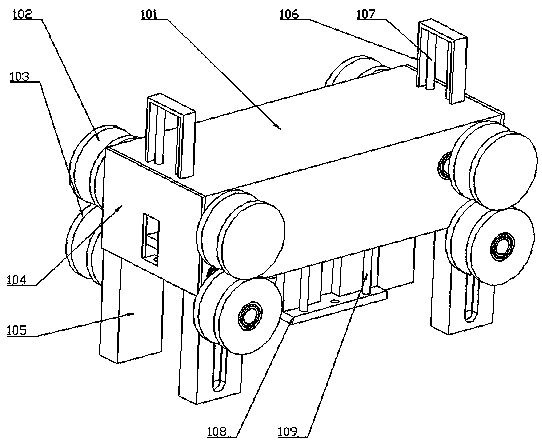 A high-voltage transmission conductor spacer rod maintenance vehicle