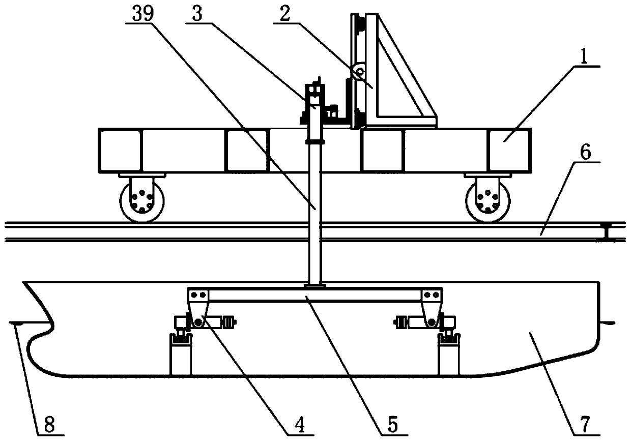 Planar motion mechanism for water ship model maneuverability test