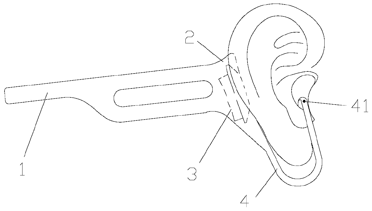 Head-mounted bone conduction hearing aid device