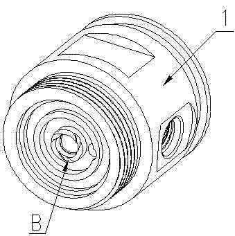 Urea ejector capable of forming vortex