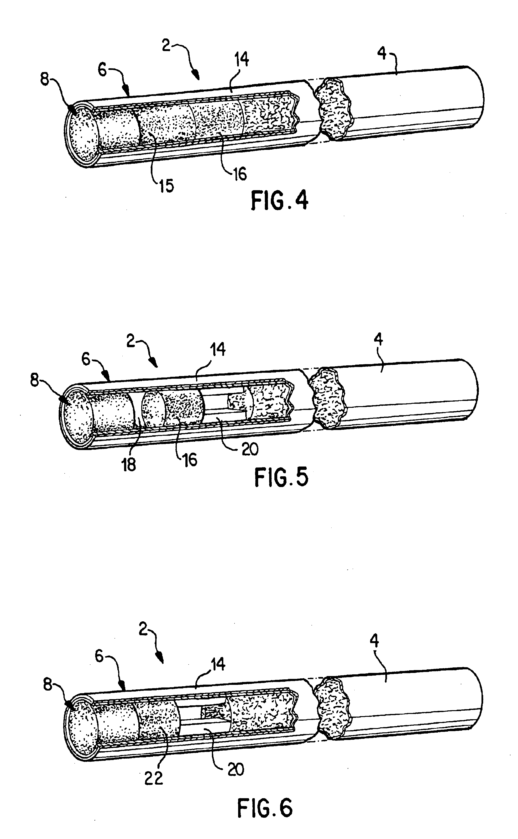 Filter for selective removal of a gaseous component