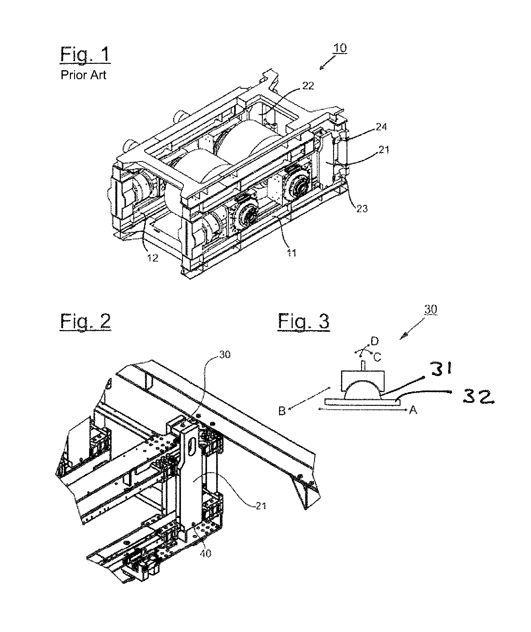 Closing element for a rolling press frame