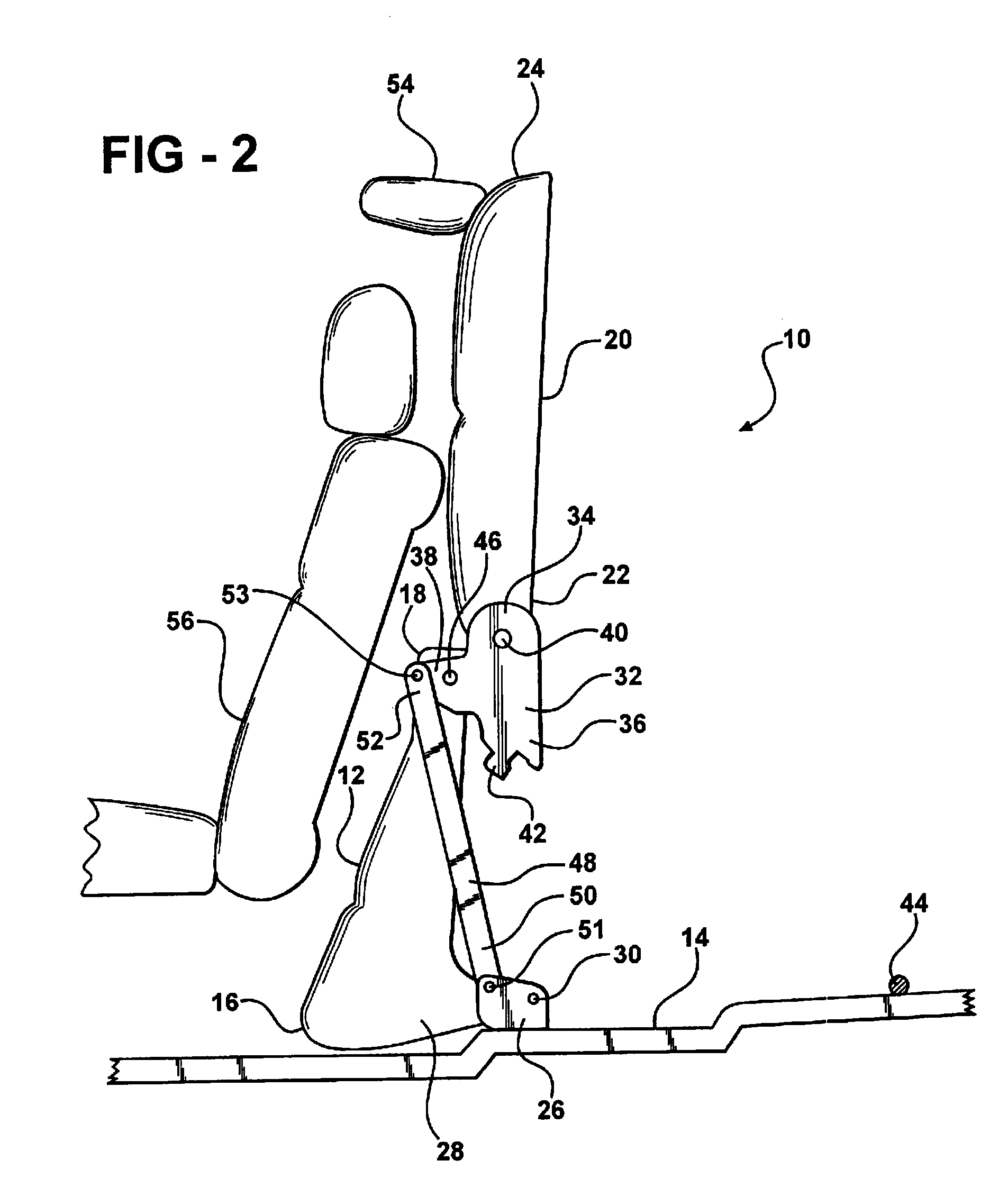 Stand Up Seat Assembly with Retractable Rear Leg