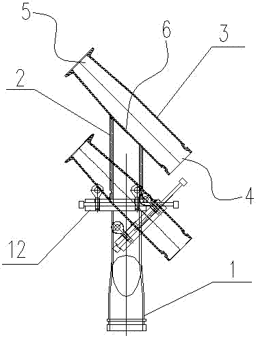 Multi-head discharging device of wet spraying machine