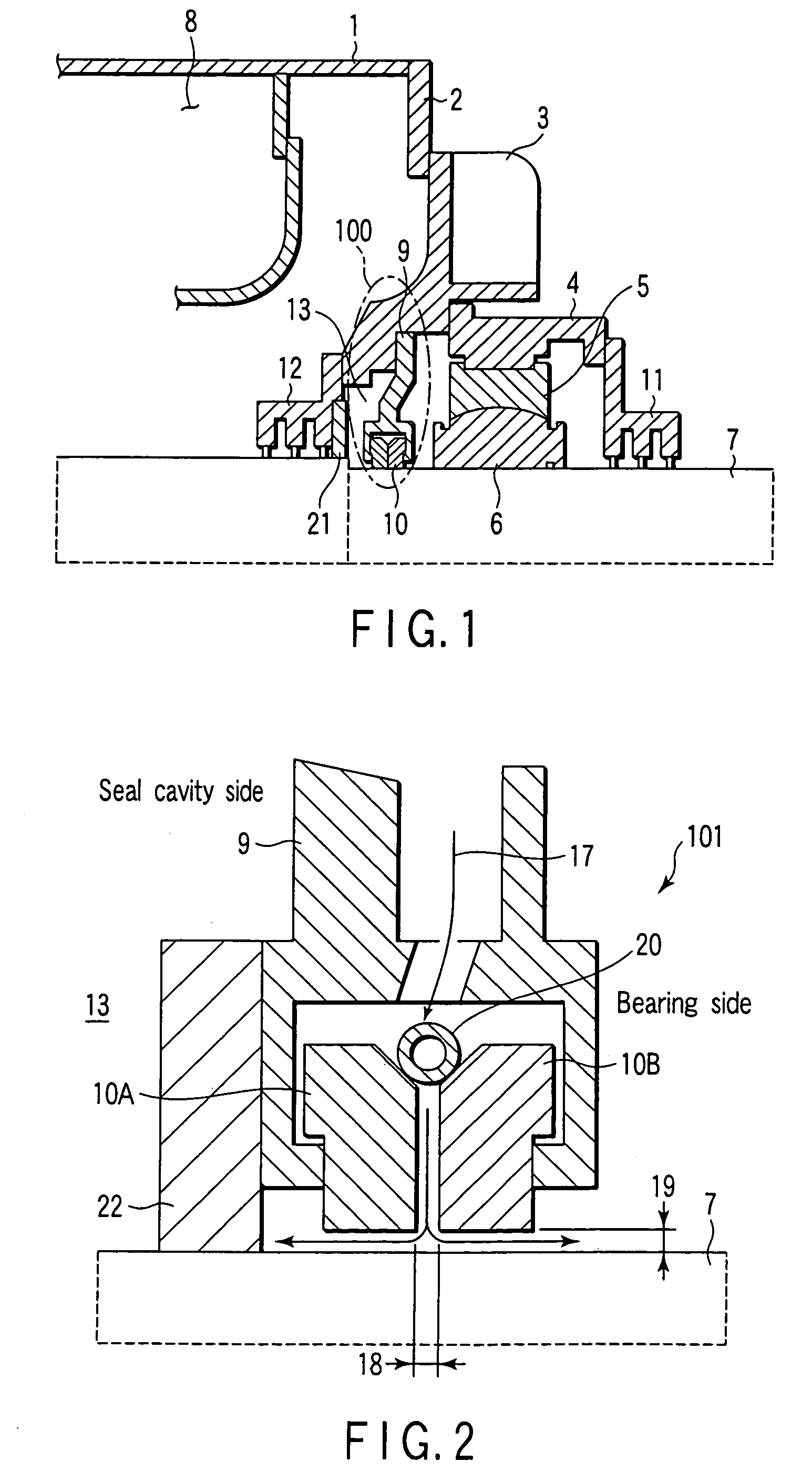Electric rotating machine with bearing seals