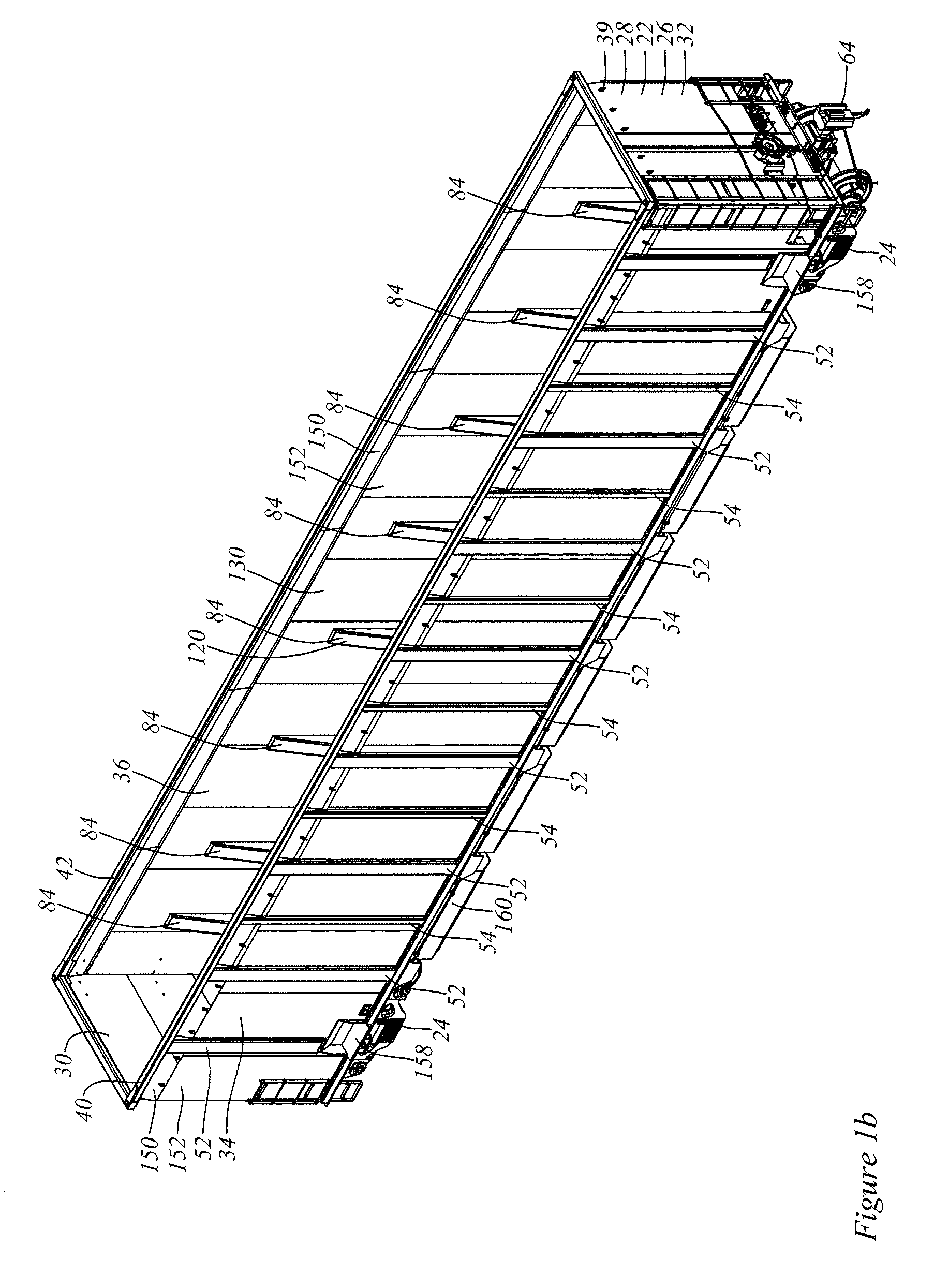 Railroad gondola car structure