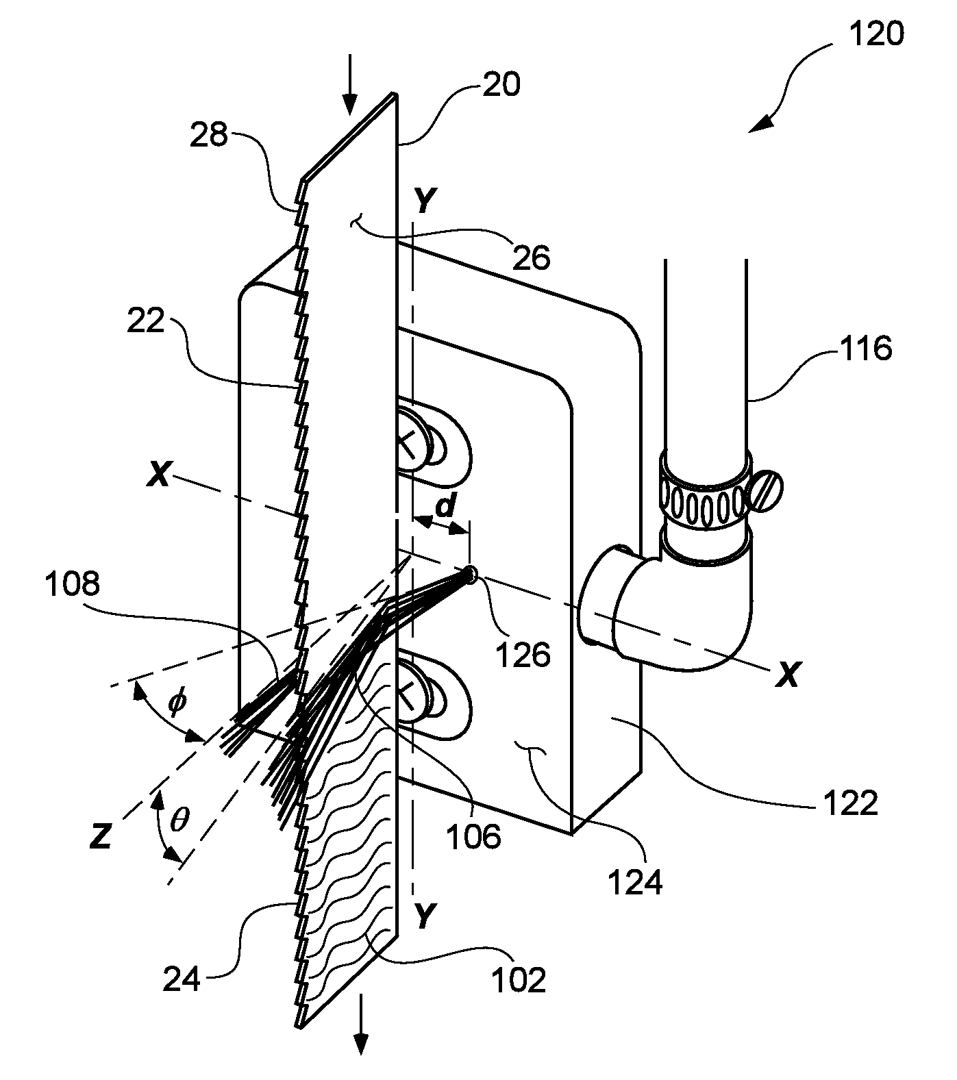 System and method for reducing physiological material on surfaces of cut meat