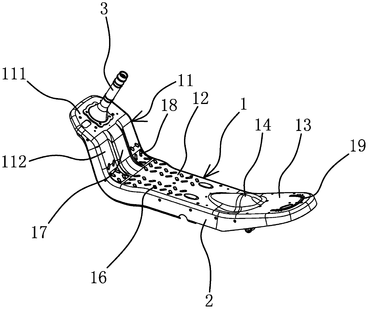 Electric vehicle frame and manufacturing method thereof