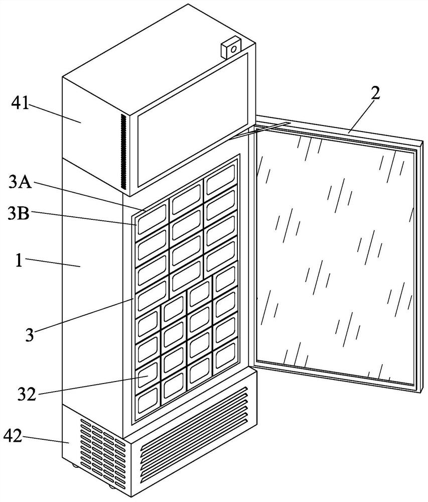 Pasteurized fresh milk self-service selling constant-temperature cabinet