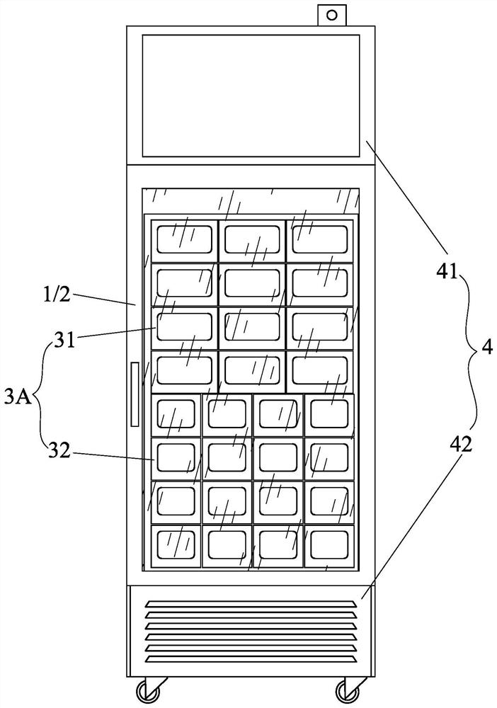 Pasteurized fresh milk self-service selling constant-temperature cabinet