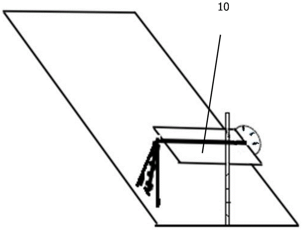 Heel surface inclination angle measuring instrument