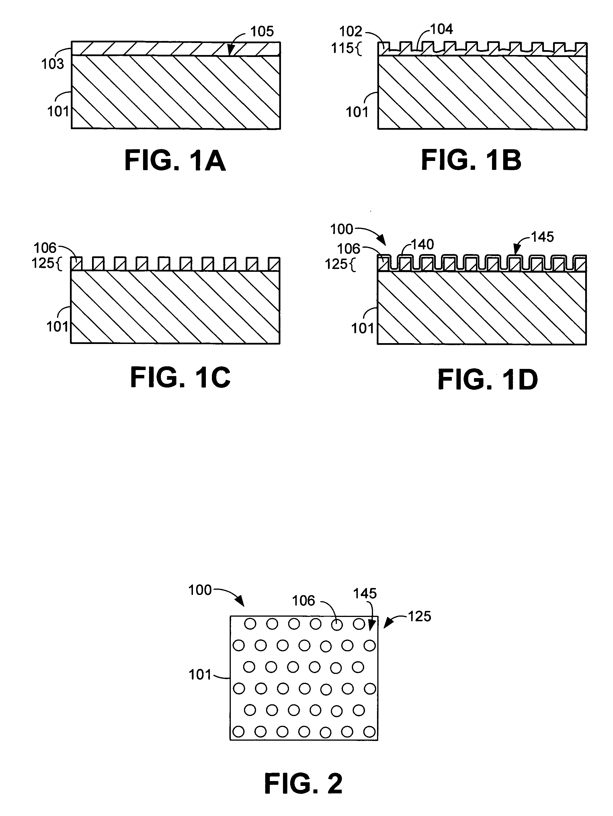Artifact having a textured metal surface with nanometer-scale features and method for fabricating same