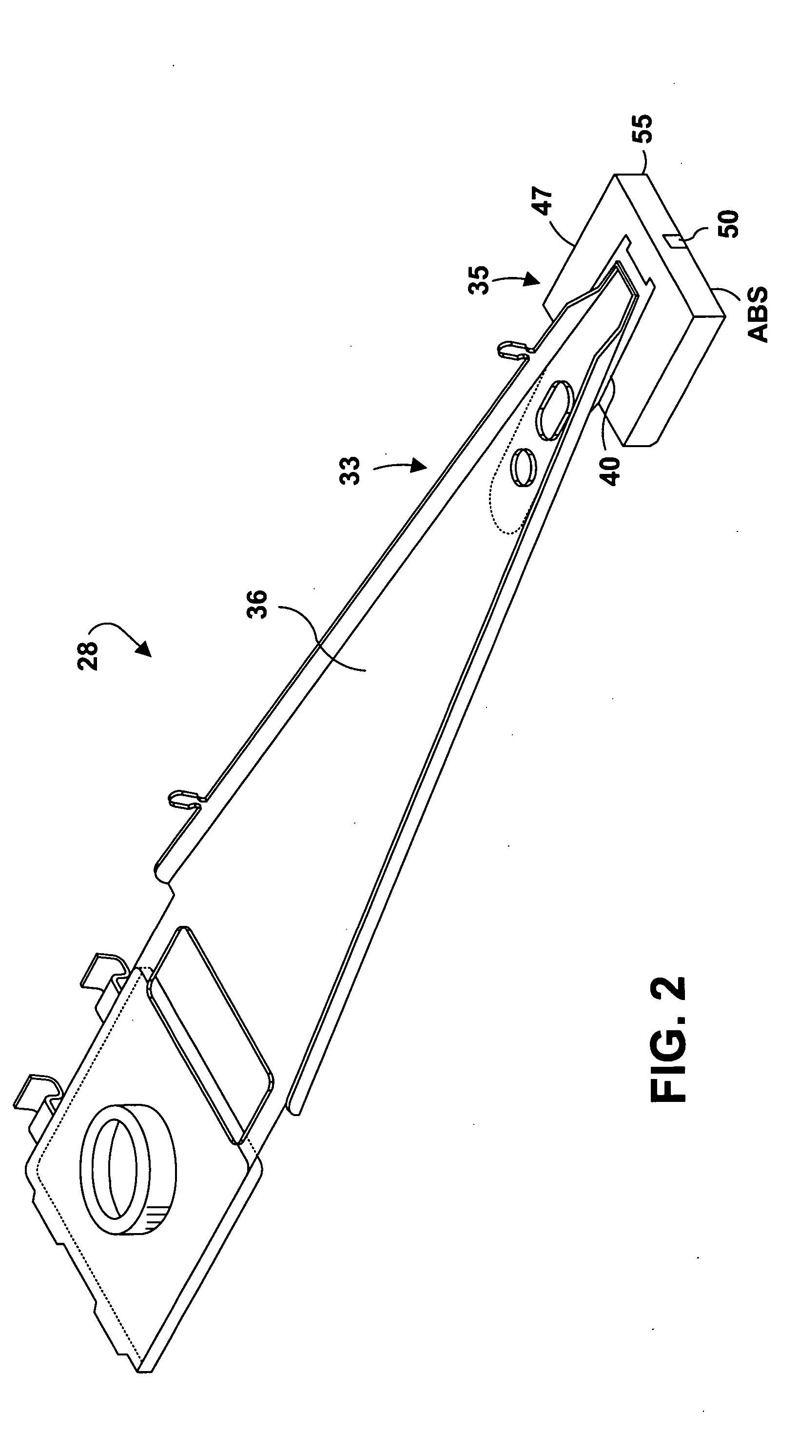 Write head having a recessed, magnetic adjunct pole formed atop a main pole, and method of making the same