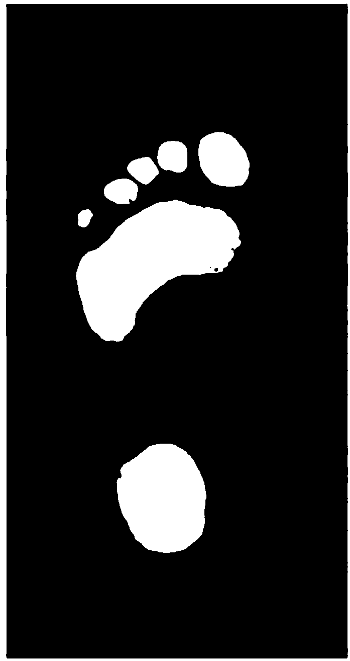Method and a system for identifying the same person based on barefoot footprints