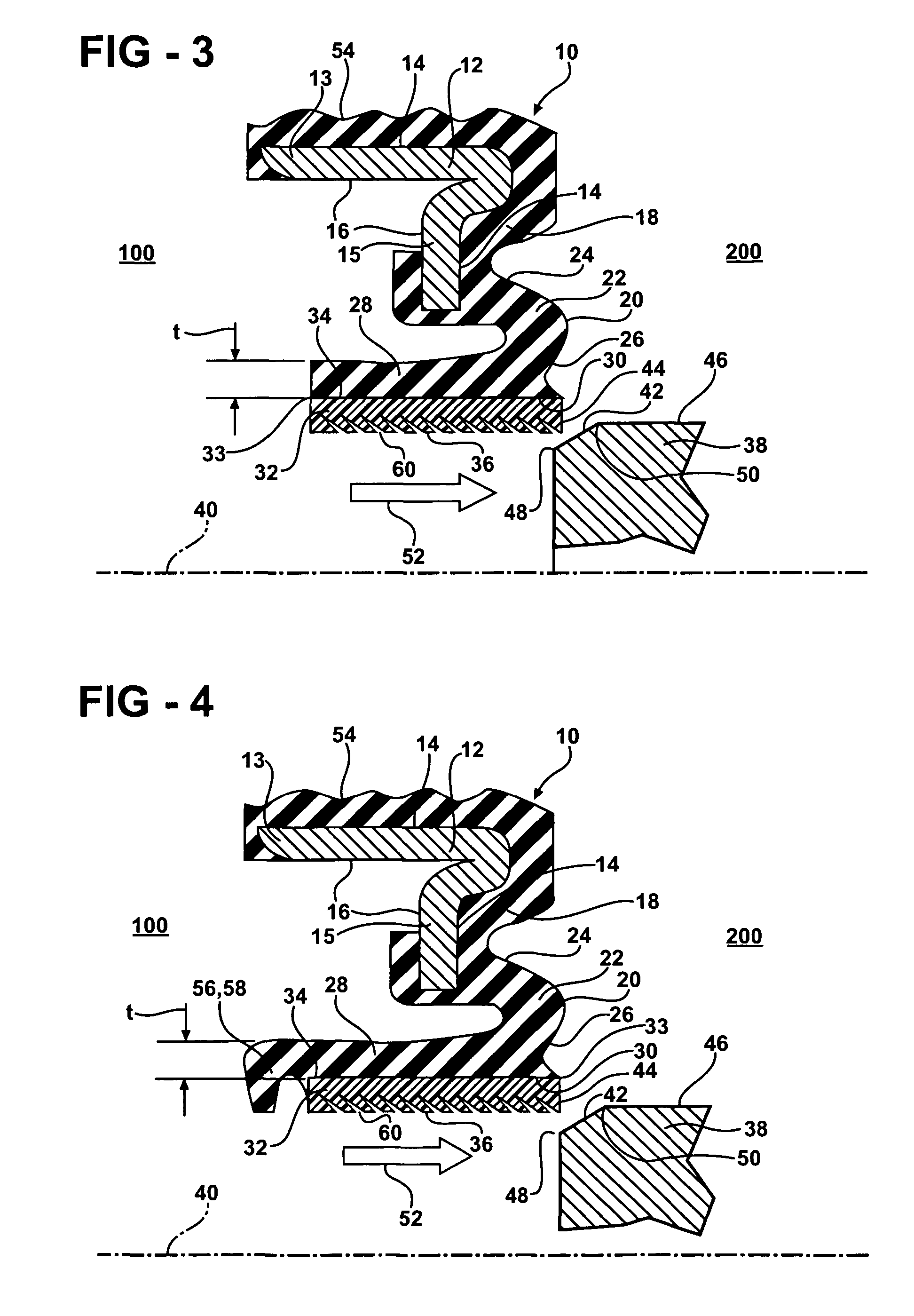 Radial seal and method of making