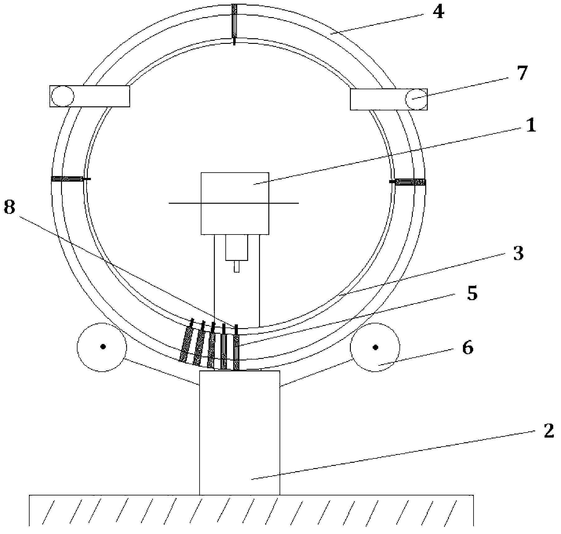 Device and method for securing cover bands to stator blades