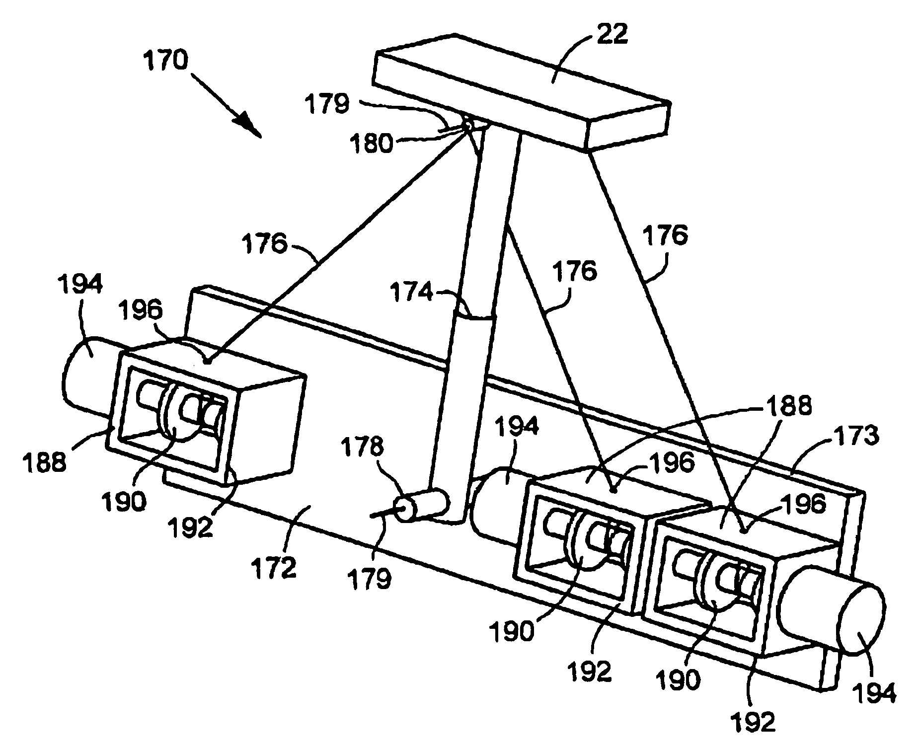 Light weight parallel manipulators using active/passive cables