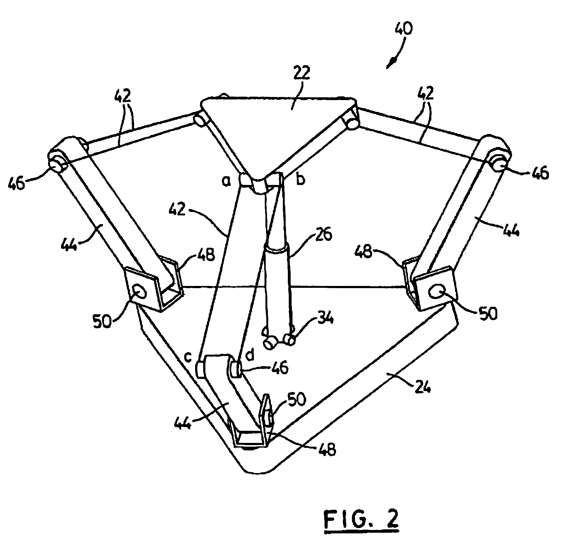 Light weight parallel manipulators using active/passive cables