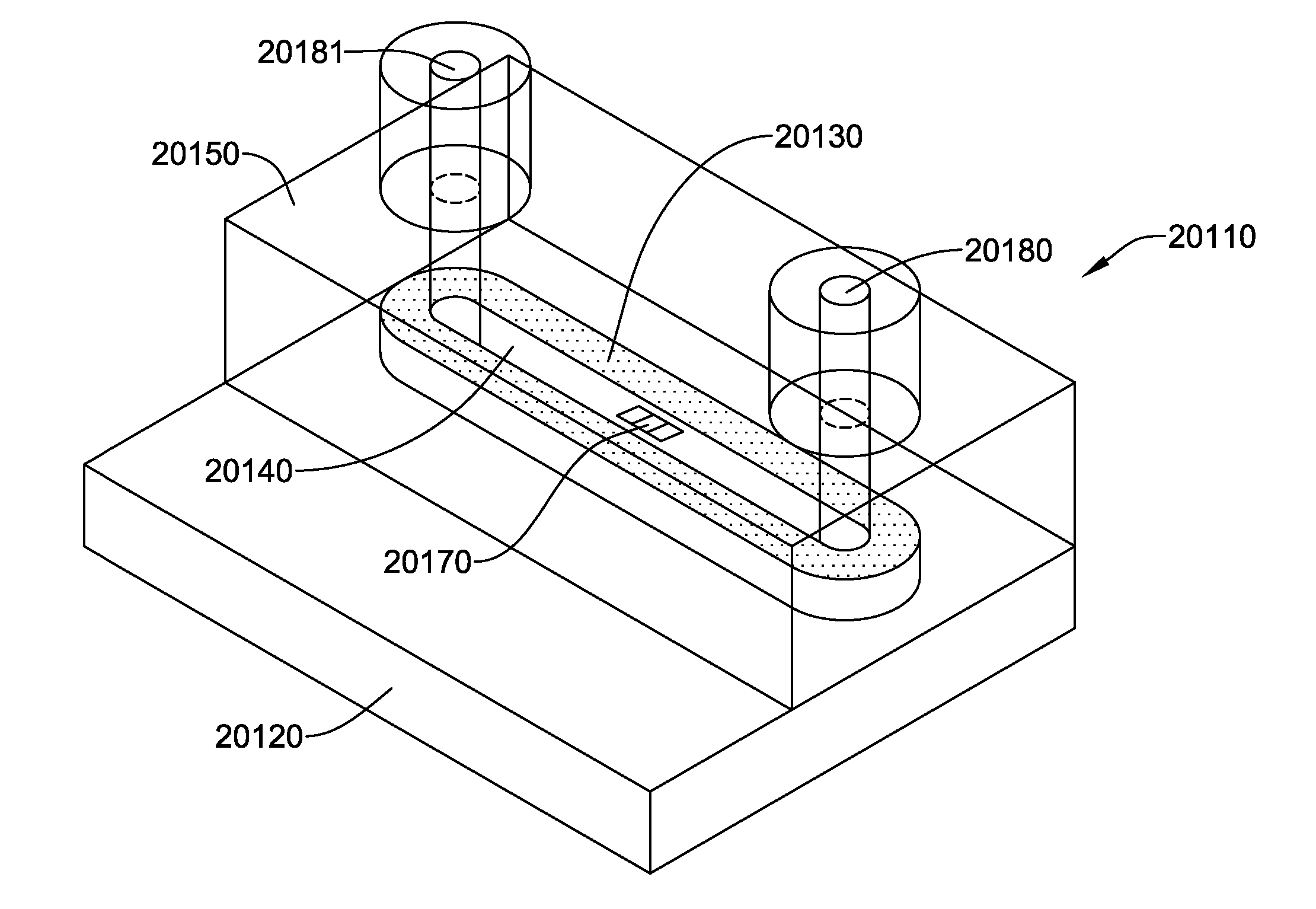 Flow sensor with self-aligned flow channel