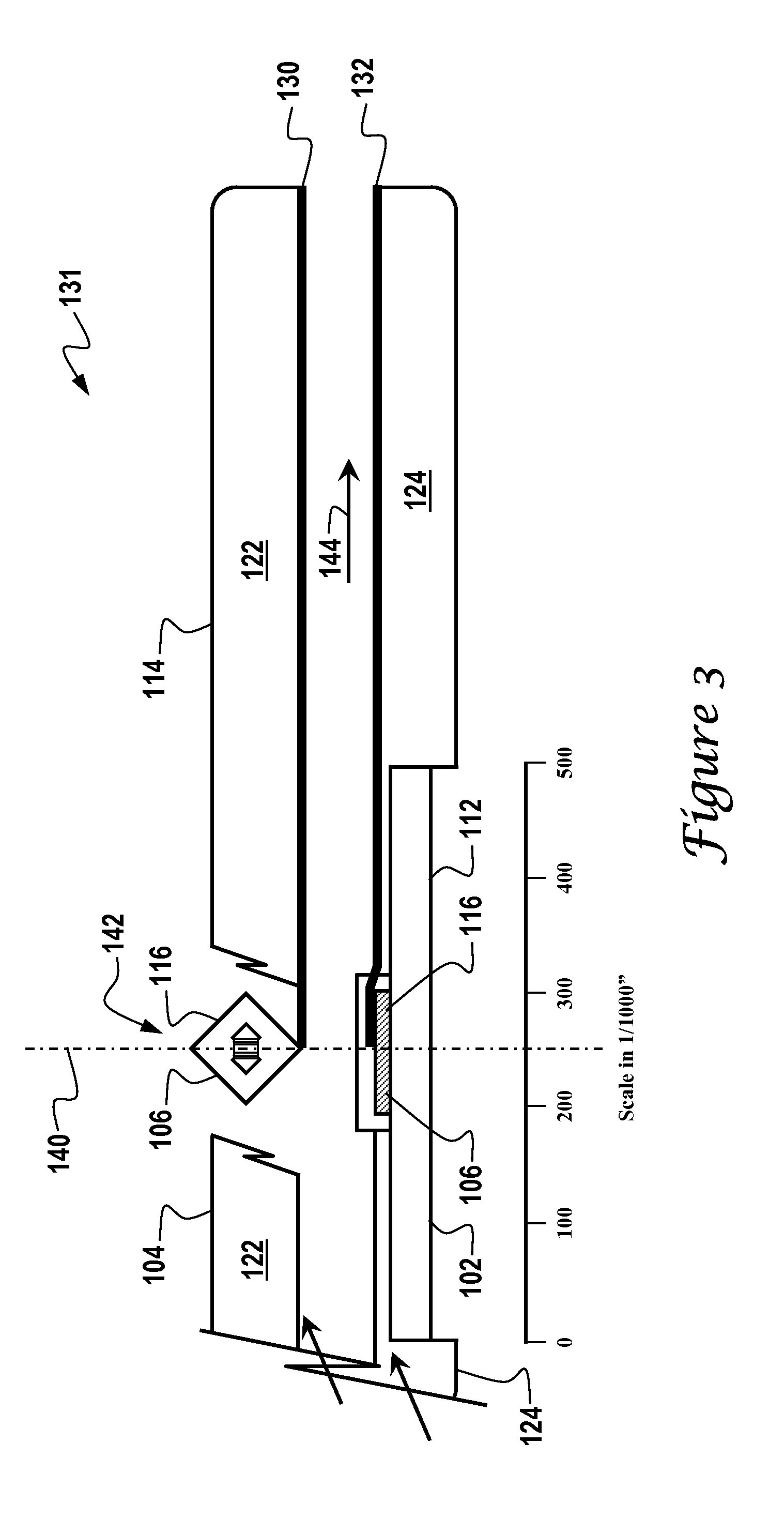 Flow sensor with self-aligned flow channel