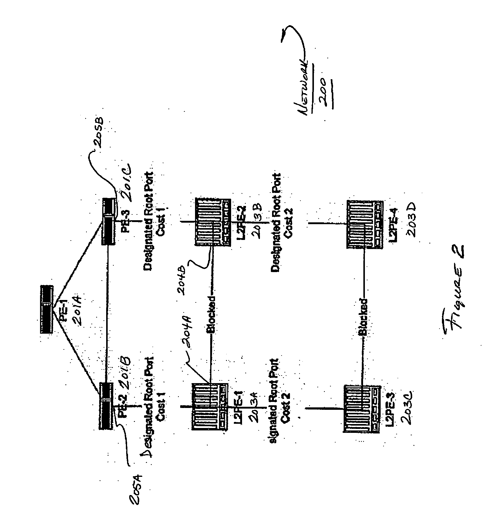 Method and apparatus for determining a spanning tree