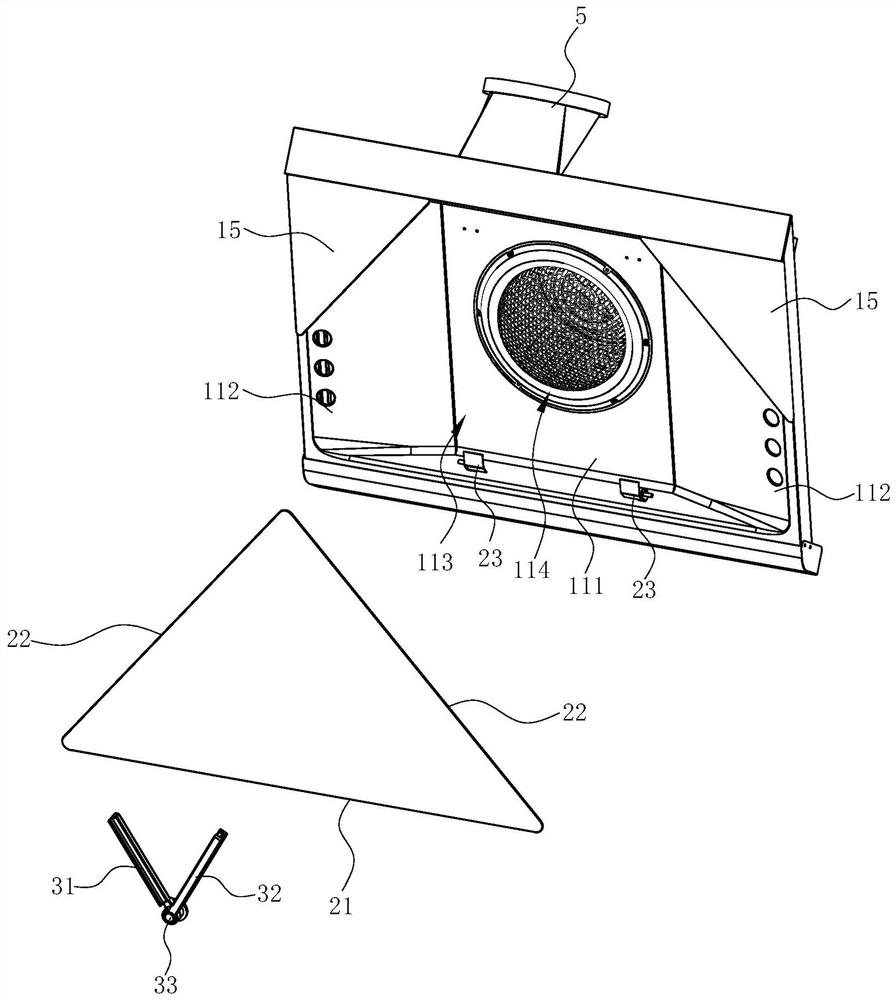 A side suction range hood