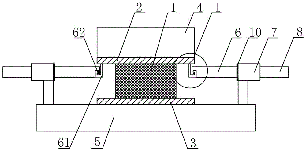 A lock-type tension-limiting shock-isolation support