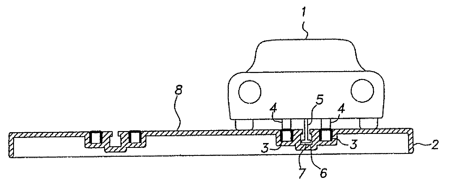 Toy object and slot track system