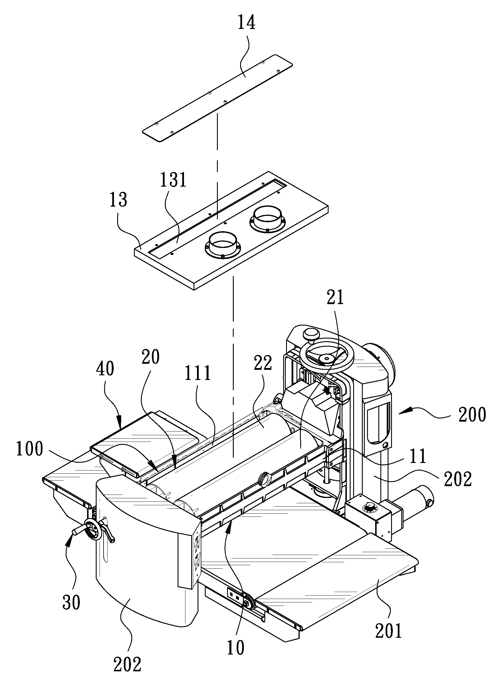Abrasive apparatus of a sander