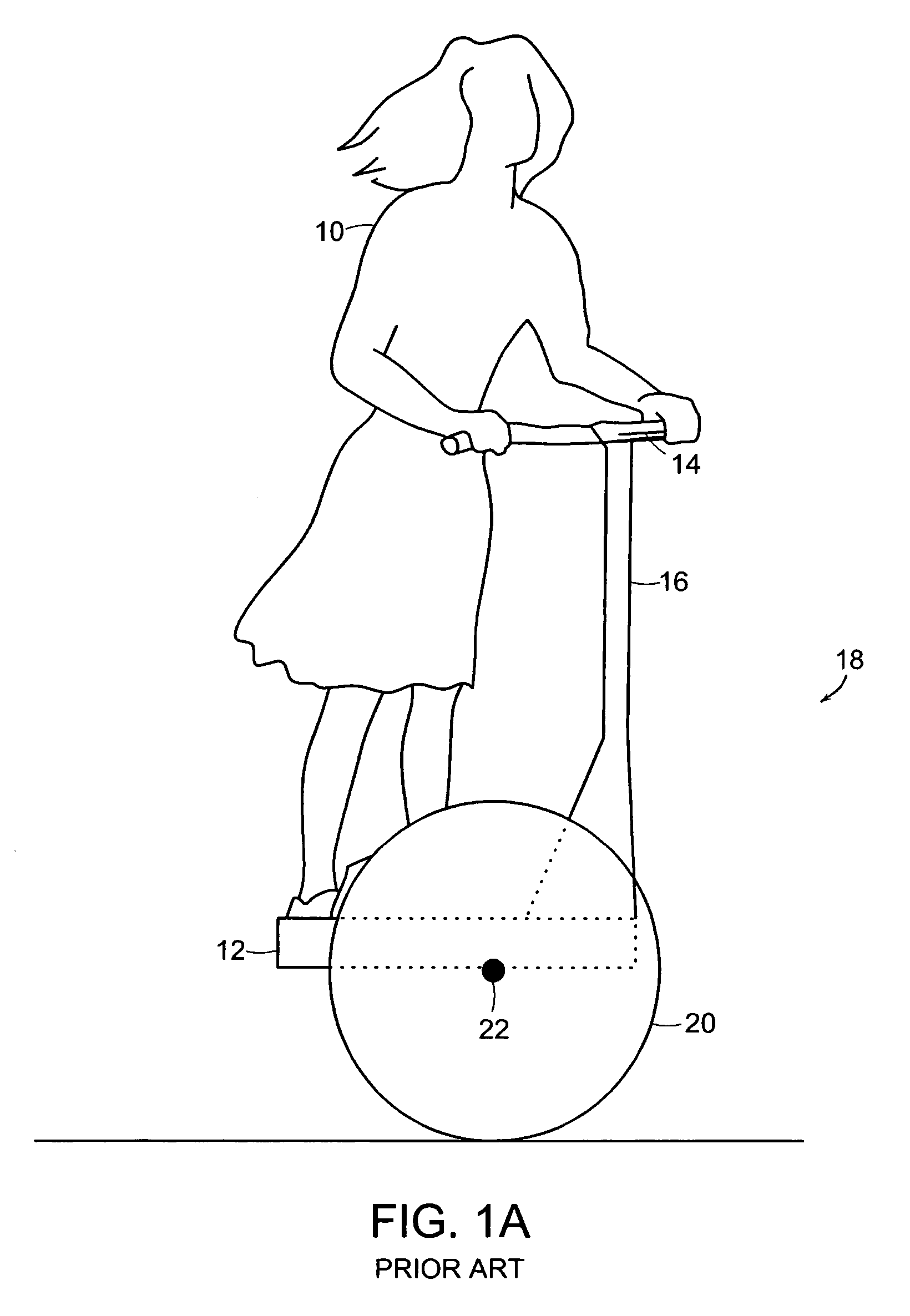 Dynamic balancing vehicle with a seat