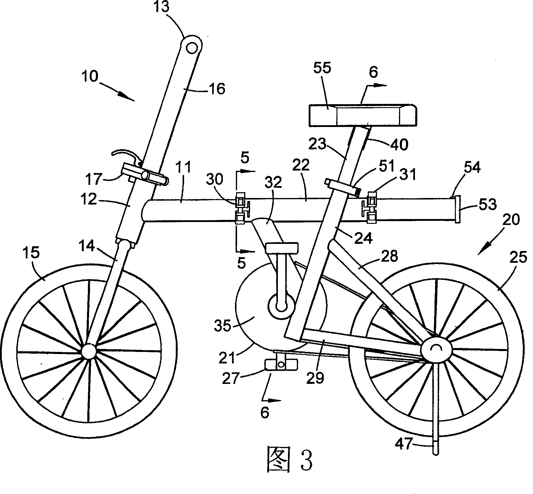 Collapsible bicycle