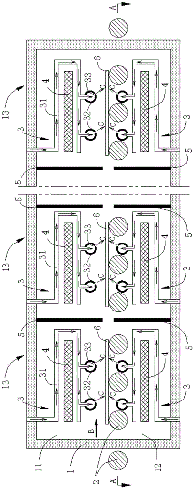 A kind of heating method and heating device of automobile glass