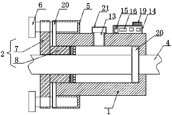 Dynamic sealing structure with pressure detection function