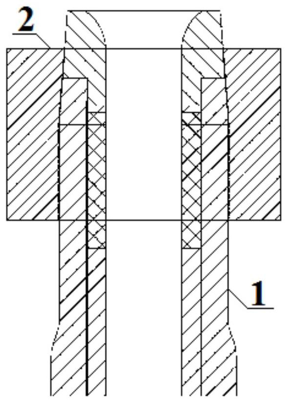 Tundish upper nozzle structure and mounting method thereof