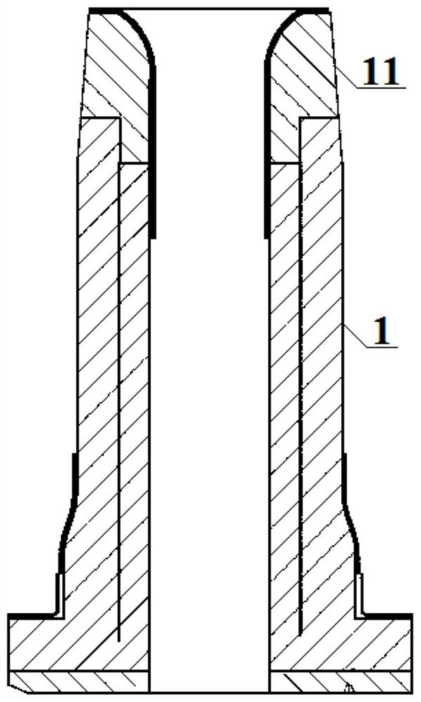 Tundish upper nozzle structure and mounting method thereof