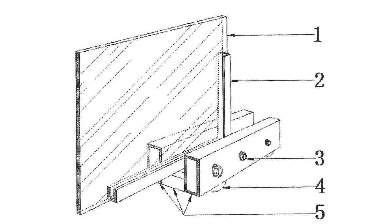 Push-pull pulley tool for transporting glass in hanging mode