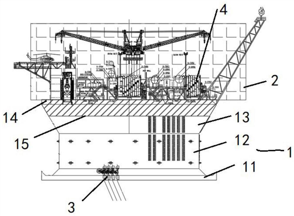 Cylindrical FPSO suitable for multi-point mooring system
