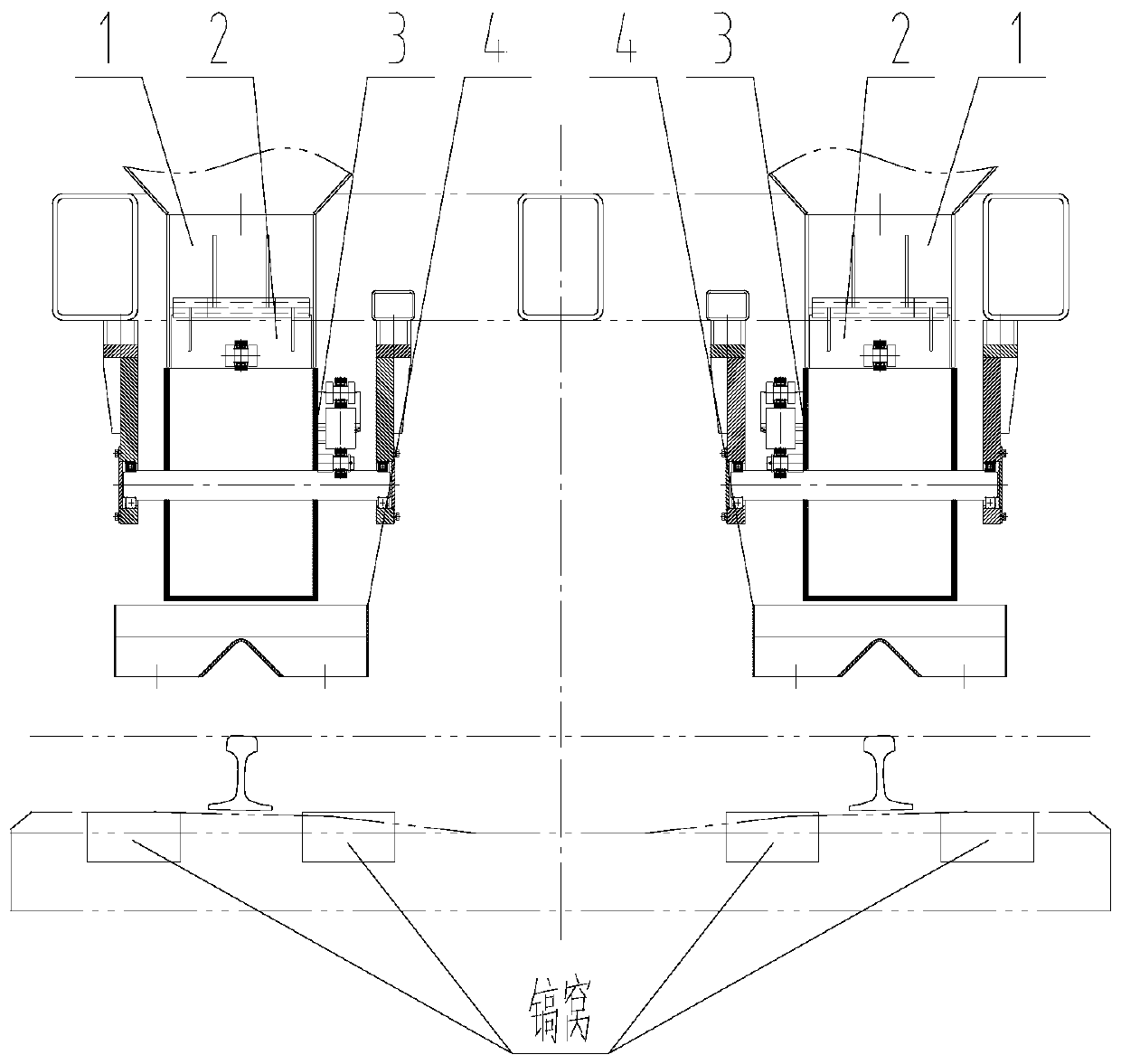 Pickaxe pit backfilling device