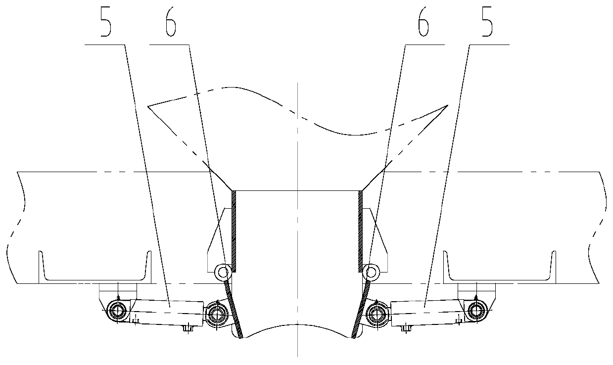 Pickaxe pit backfilling device