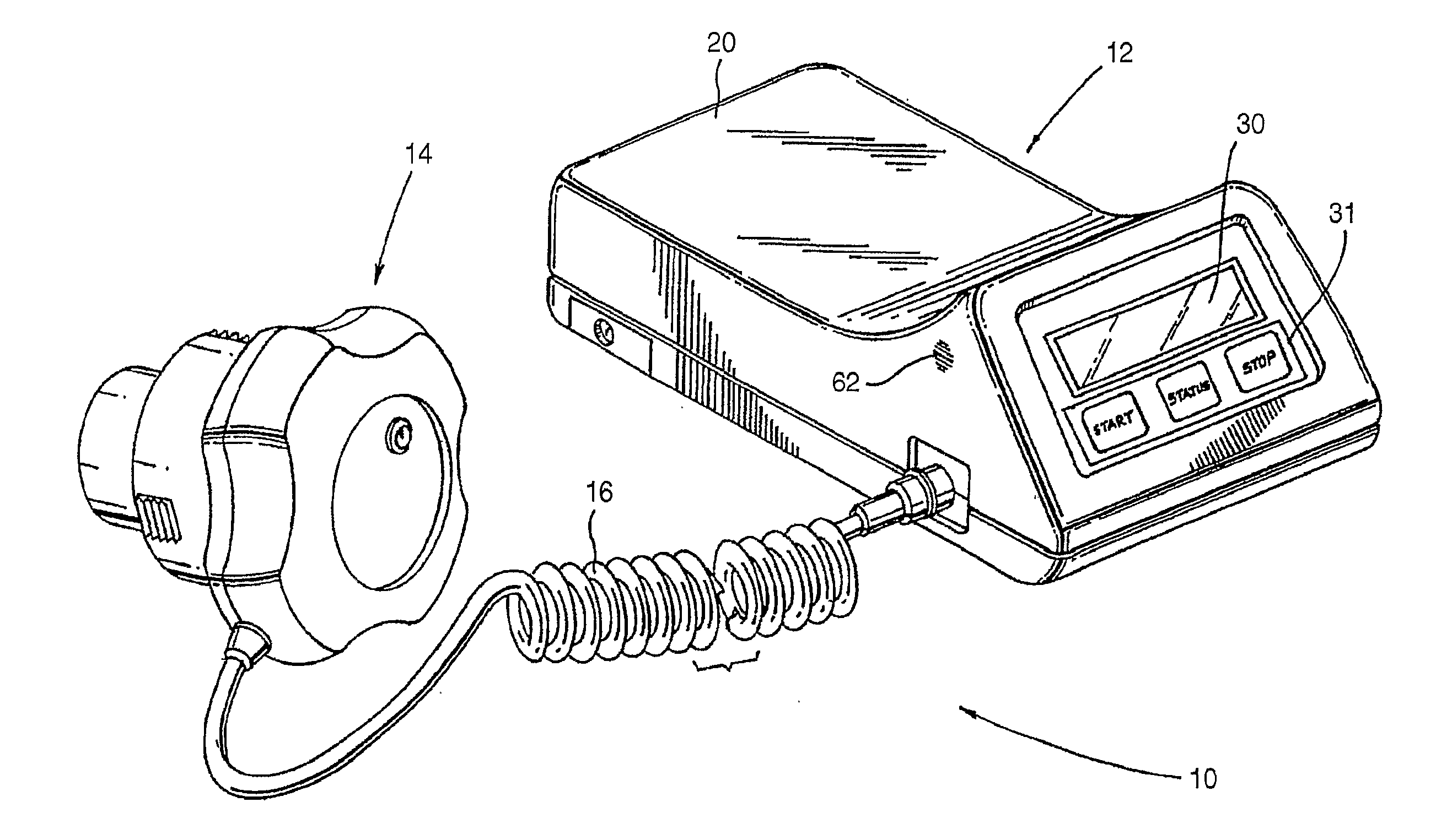 Apparatus and method for mounting a therapeutic device