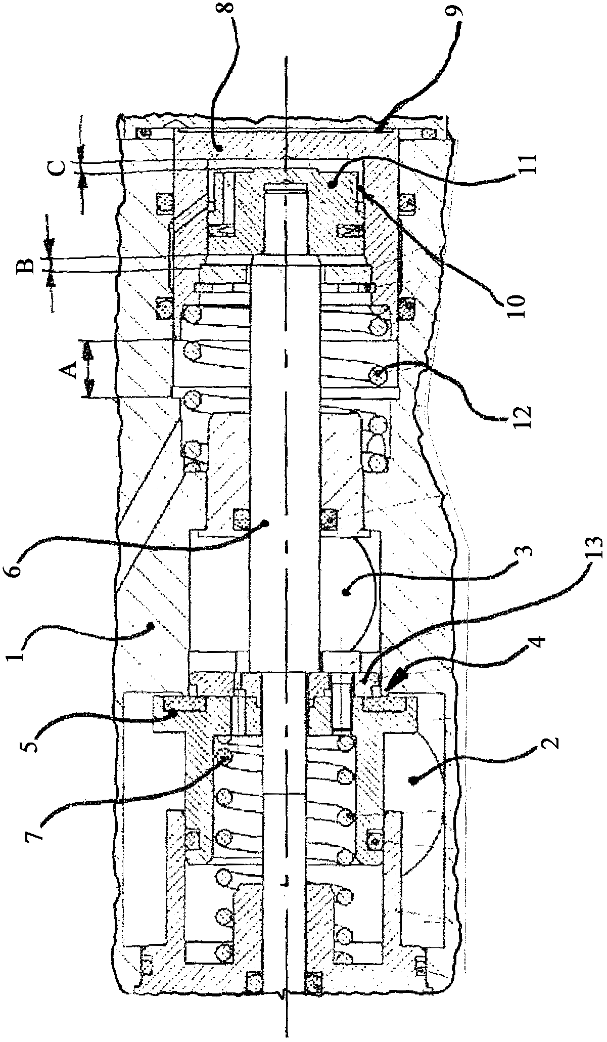 Multi-stage switchable pilot-controlled valve arrangement