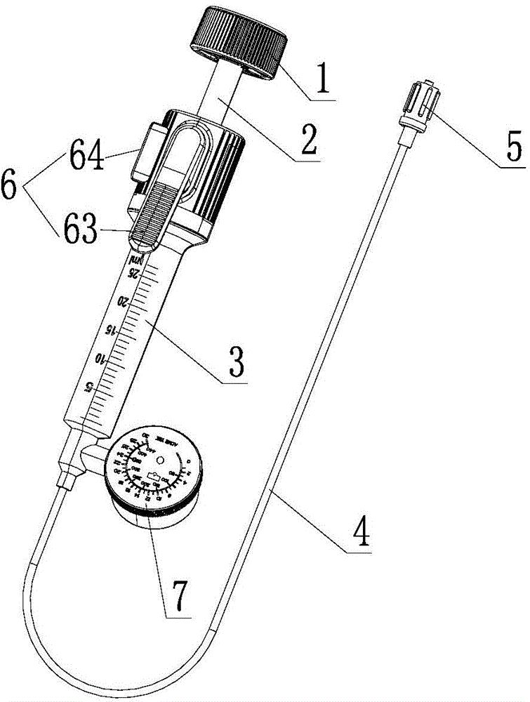 Quick air inflation, discharge and control device for expanding balloon