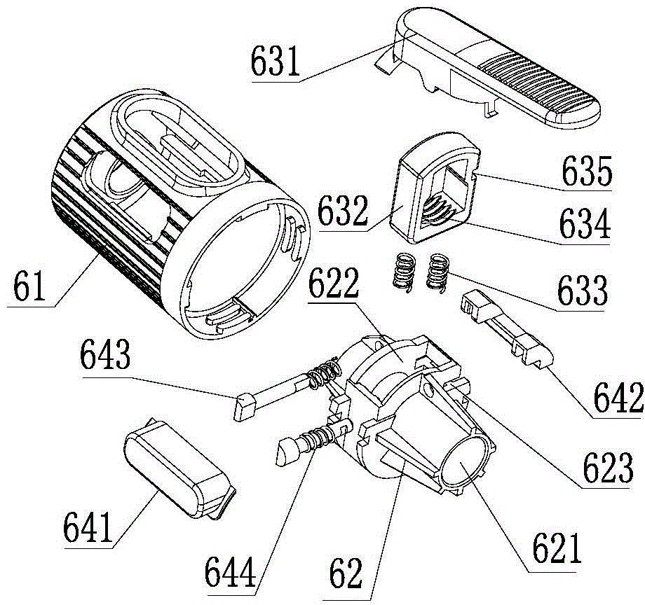 Quick air inflation, discharge and control device for expanding balloon